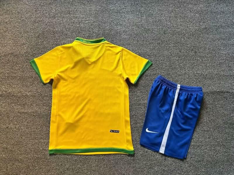 2010 Brazil Home Kids Soccer Jersey And Shorts