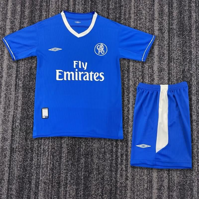 2003/05 Chelsea Home Kids Soccer Jersey And Shorts