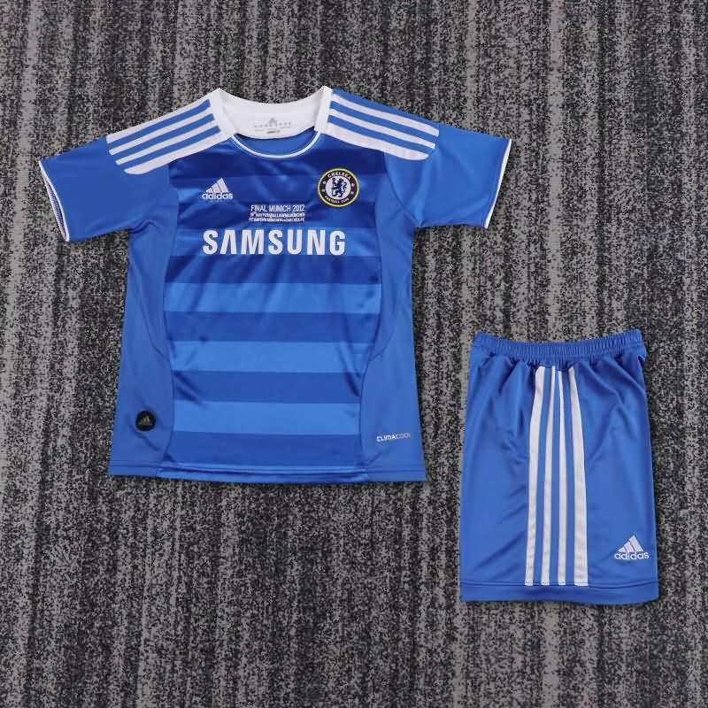 2011/12 Chelsea Home Final Kids Soccer Jersey And Shorts