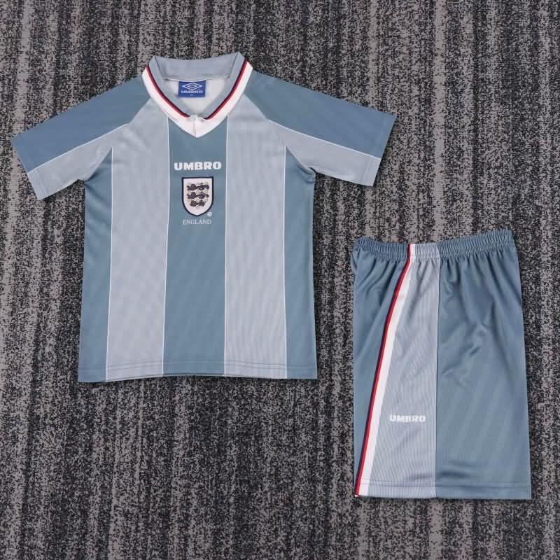 1996 England Away Kids Soccer Jersey And Shorts