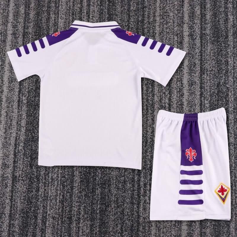 1998/99 Fiorentina Away Kids Soccer Jersey And Shorts