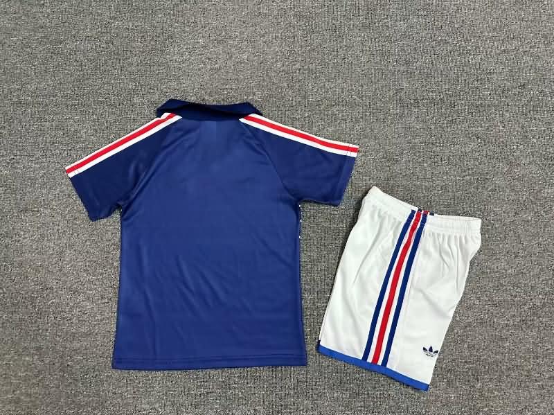 1982 France Home Kids Soccer Jersey And Shorts