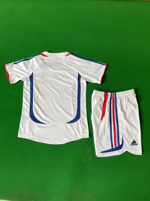 2006 France Away Final Kids Soccer Jersey And Shorts