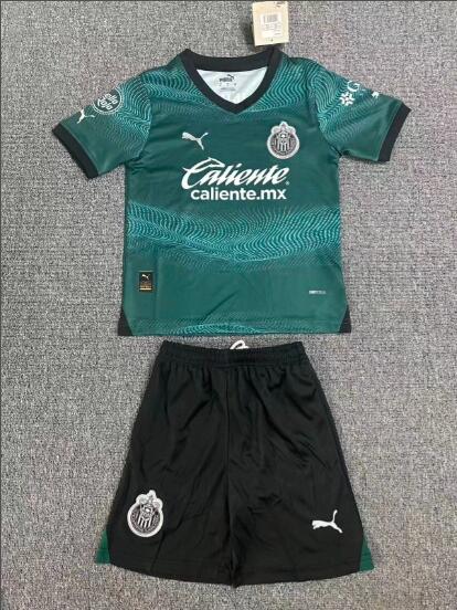 23/24 Guadalajara Third Kids Soccer Jersey And Shorts
