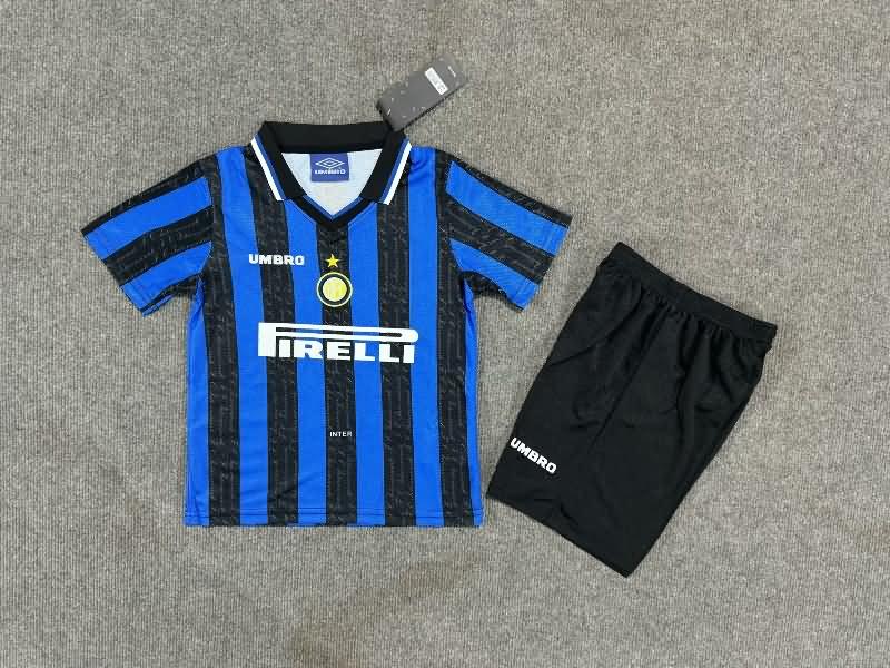 1997/98 Inter Milan Home Kids Soccer Jersey And Shorts