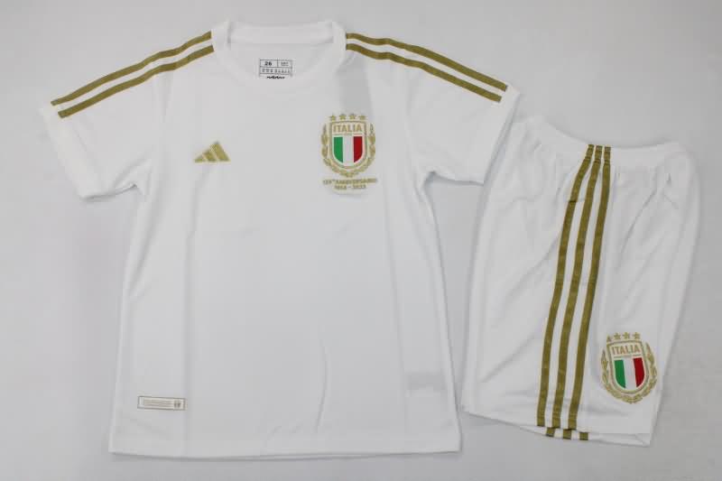 125th Italy Anniversary Kids Soccer Jersey And Shorts