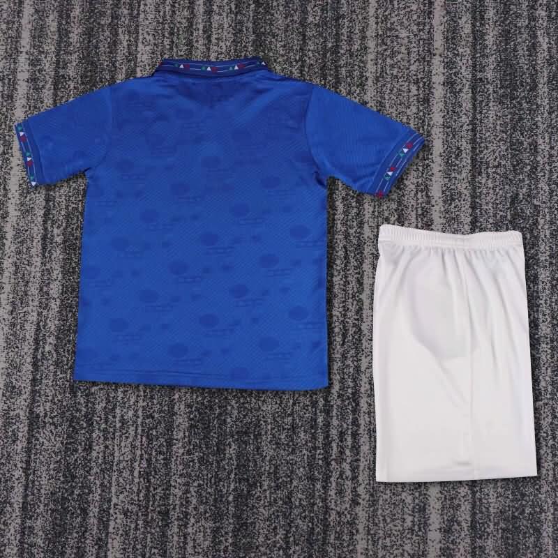 1994 Italy Home Kids Soccer Jersey And Shorts