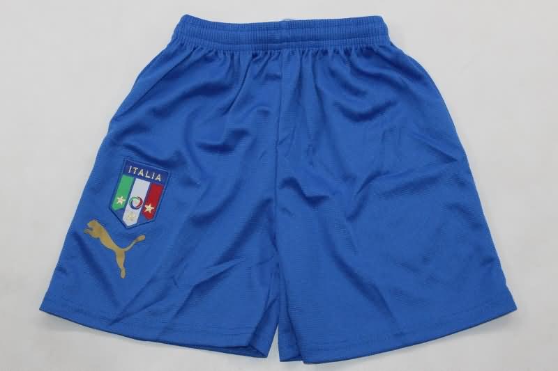 2006 Italy Home Kids Soccer Jersey And Shorts