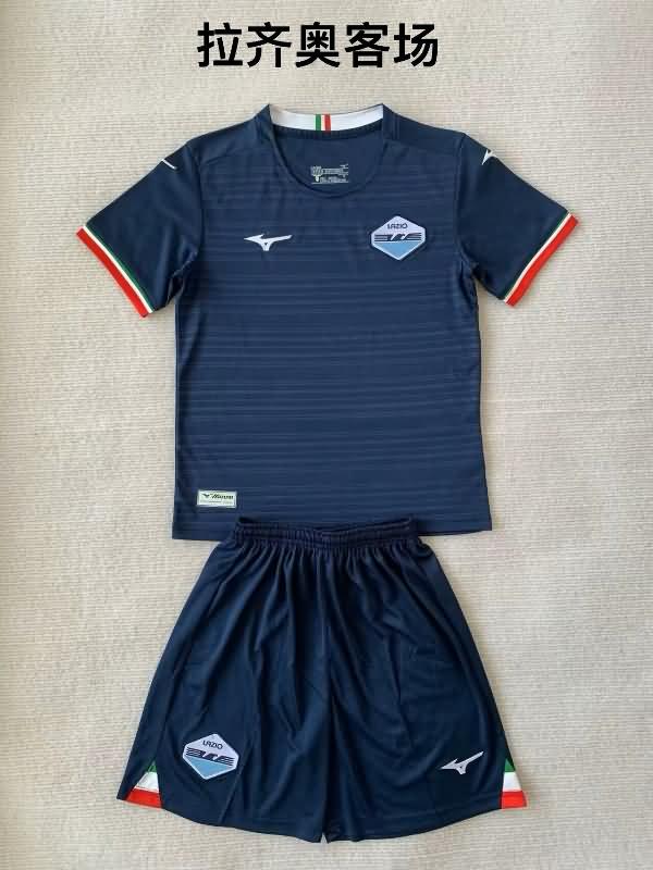 23/24 Lazio Away Kids Soccer Jersey And Shorts