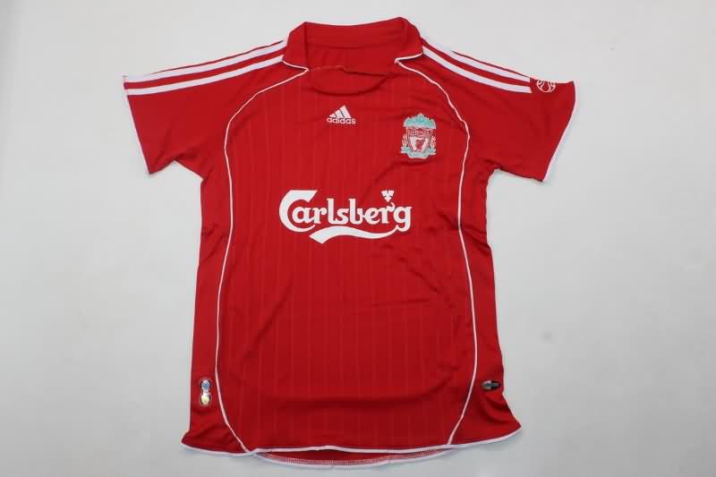 2006/08 Liverpool Home Kids Soccer Jersey And Shorts