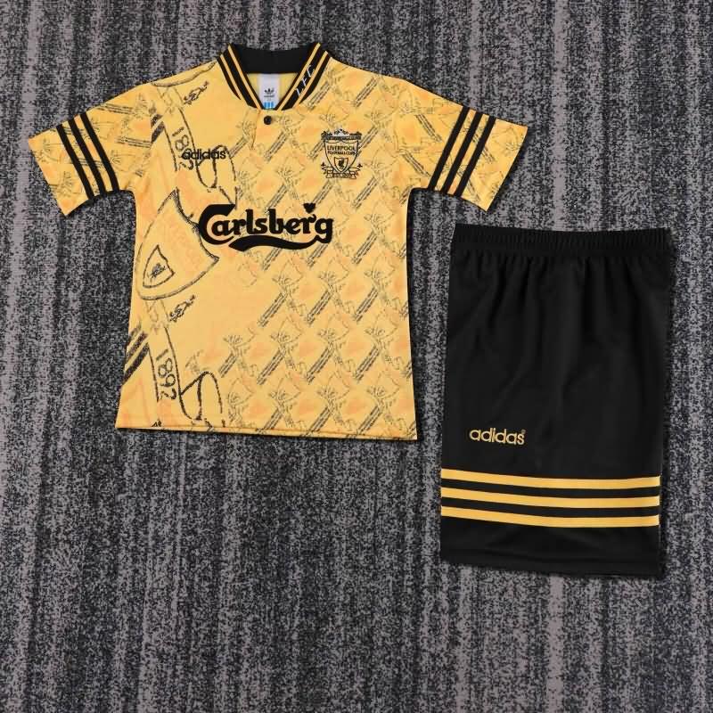 1994/96 Liverpool Away Kids Soccer Jersey And Shorts