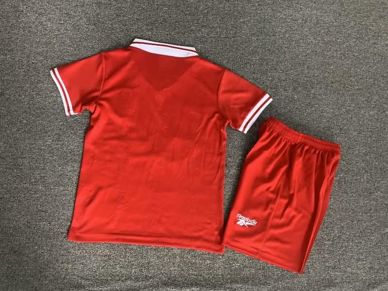 1996/97 Liverpool Home Kids Soccer Jersey And Shorts