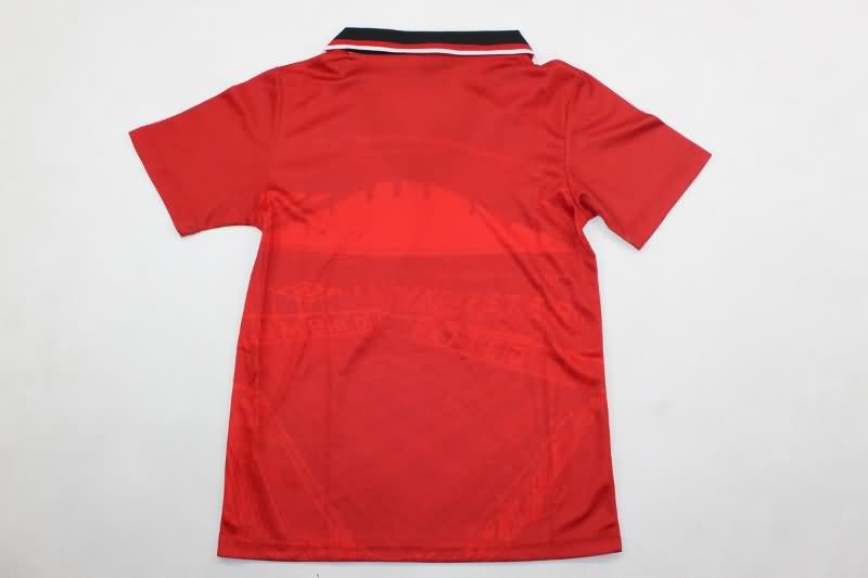 1994/96 Manchester United Home Kids Soccer Jersey And Shorts