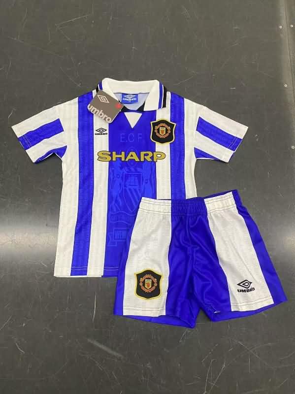 1994/96 Manchester United Third Kids Soccer Jersey And Shorts