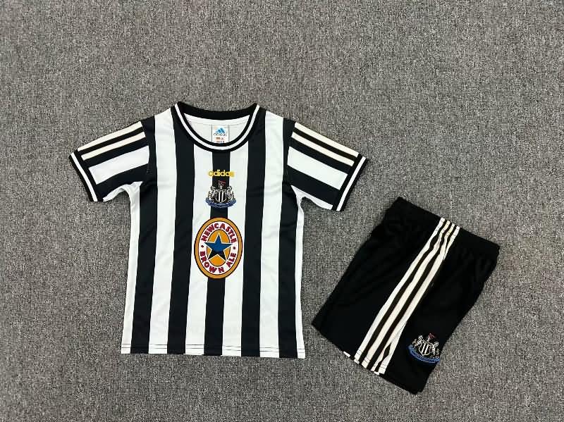 1997/99 Newcastle United Home Kids Soccer Jersey And Shorts