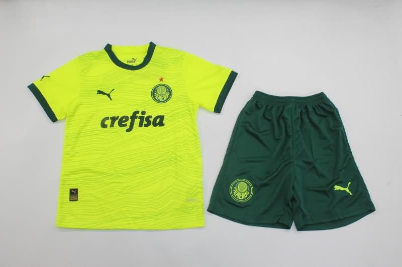 2023 Palmeiras Third Kids Soccer Jersey And Shorts
