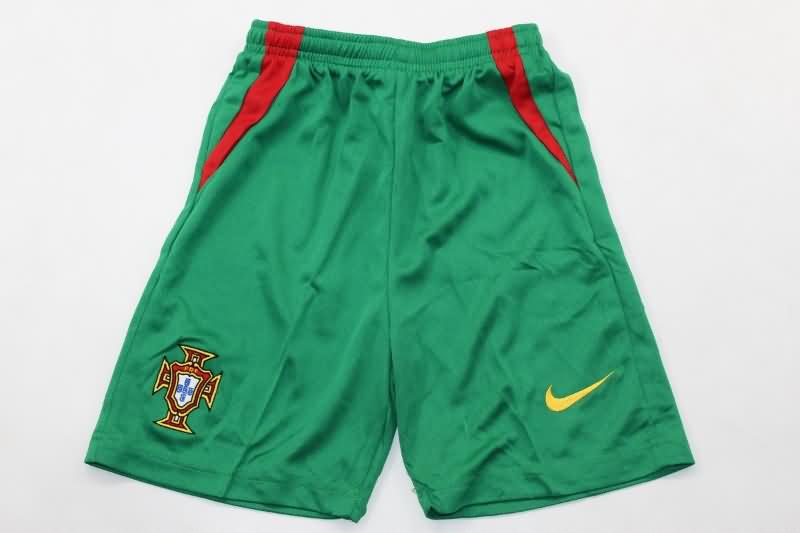 2004 Portugal Home Kids Soccer Jersey And Shorts