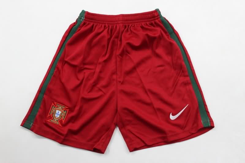 2016 Portugal Home Kids Soccer Jersey And Shorts