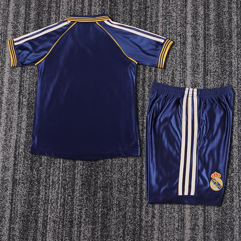 1998/99 Real Madrid Third Kids Soccer Jersey And Shorts