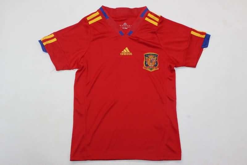 2010 Spain Home Kids Soccer Jersey And Shorts