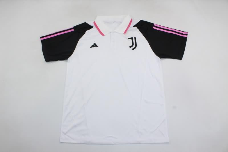 Thailand Quality(AAA) 23/24 Juventus White Polo Soccer T-Shirt