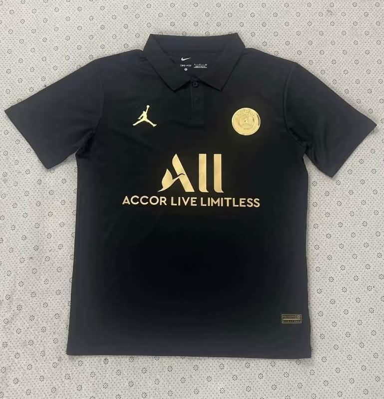Thailand Quality(AAA) 23/24 Paris St Germain Black Polo Soccer T-Shirt
