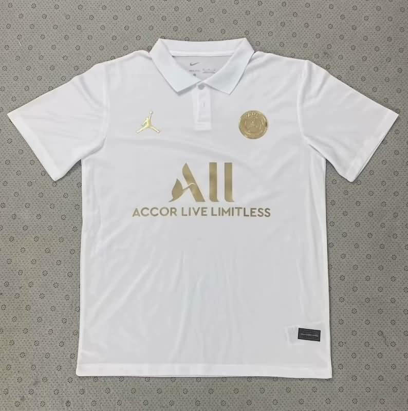 Thailand Quality(AAA) 23/24 Paris St Germain White Polo Soccer T-Shirt