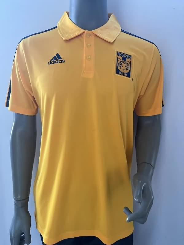 Thailand Quality(AAA) 23/24 Tigres UANL Yellow Polo Soccer T-Shirt