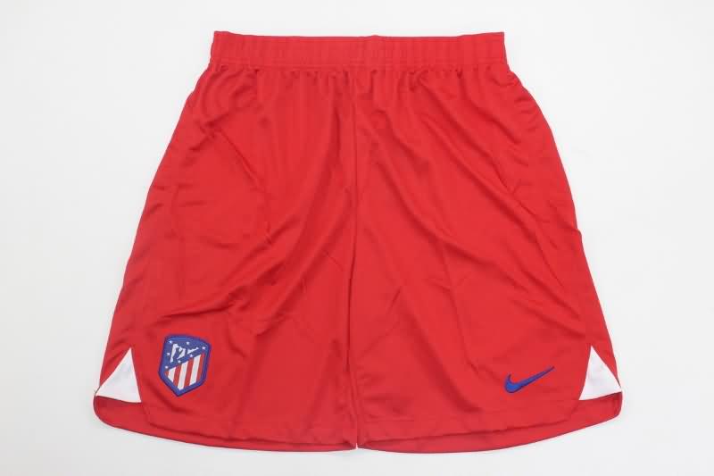Thailand Quality(AAA) 23/24 Atletico Madrid Home Soccer Shorts