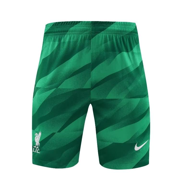 Thailand Quality(AAA) 23/24 Liverpool Goalkeeper Green Soccer Shorts
