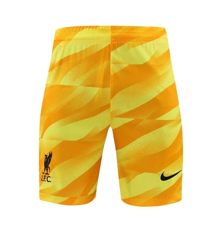 Thailand Quality(AAA) 23/24 Liverpool Goalkeeper Yellow Soccer Shorts