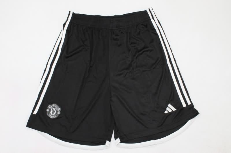 Thailand Quality(AAA) 23/24 Manchester United Away Soccer Shorts