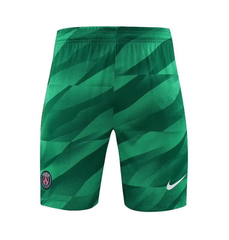 Thailand Quality(AAA) 23/24 Paris St Germain Goalkeeper Green Soccer Shorts