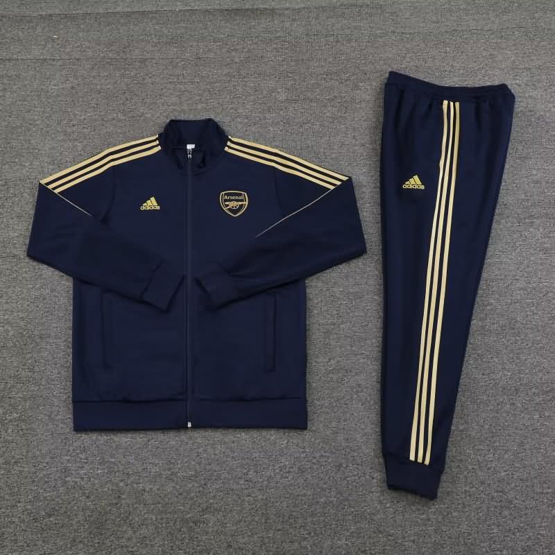 Thailand Quality(AAA) 23/24 Arsenal Dark Blue Soccer Tracksuit