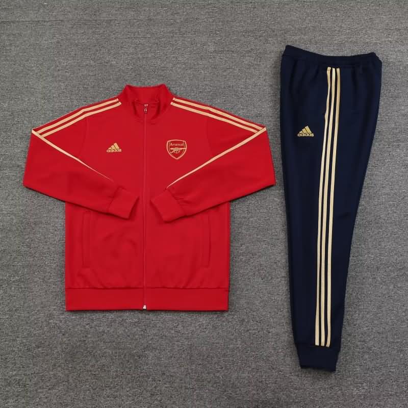 Thailand Quality(AAA) 23/24 Arsenal Red Soccer Tracksuit