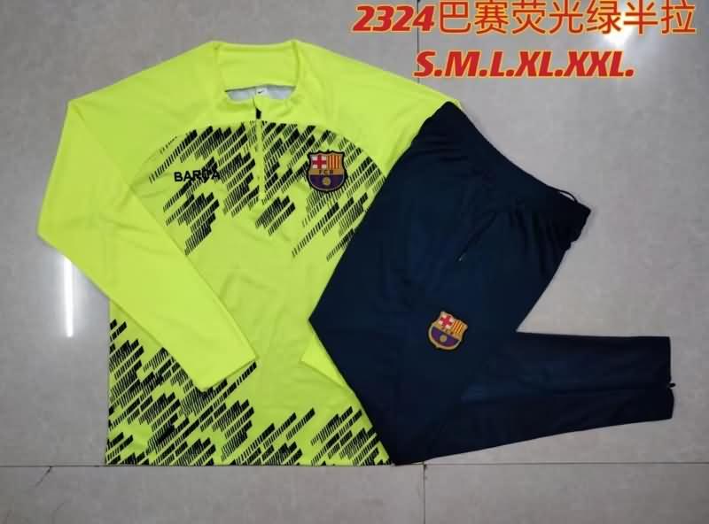 Thailand Quality(AAA) 23/24 Barcelona Fluorescence Soccer Tracksuit