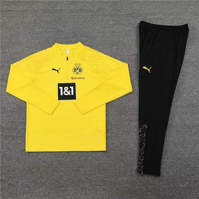 Thailand Quality(AAA) 23/24 Dortmund Yellow Soccer Tracksuit
