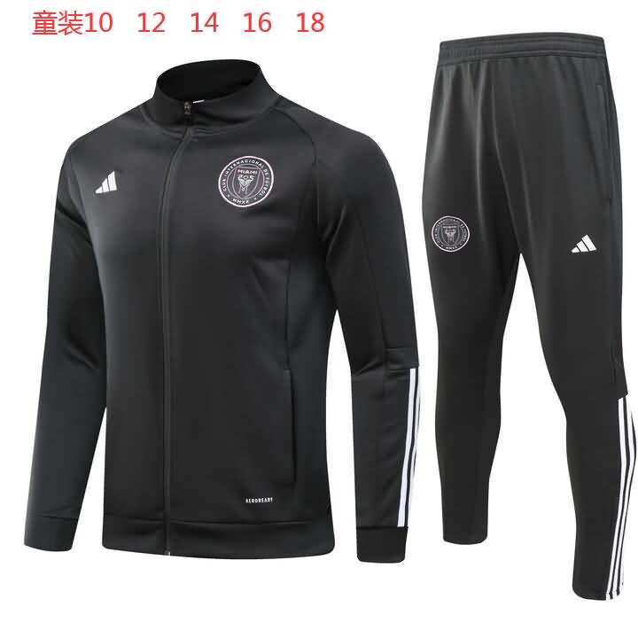 Kids - Thailand Quality(AAA) 23/24 Inter Miami Black Soccer Tracksuit