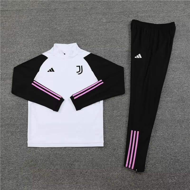 Thailand Quality(AAA) 23/24 Juventus White Soccer Tracksuit
