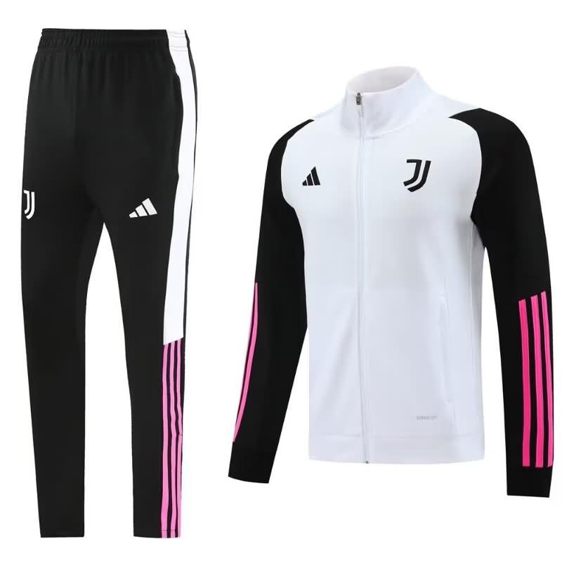 Thailand Quality(AAA) 23/24 Juventus White Soccer Tracksuit 02