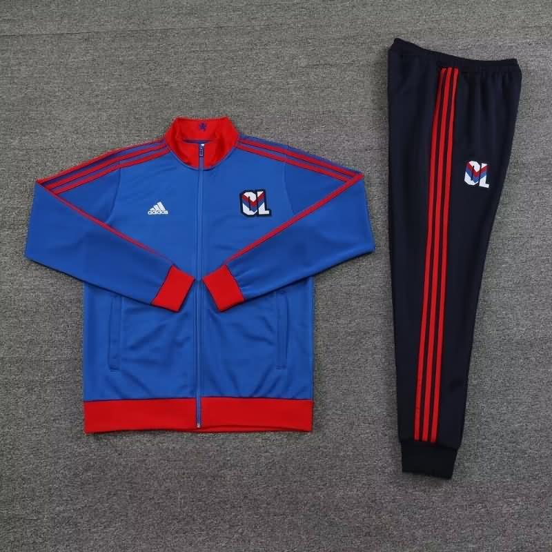 Thailand Quality(AAA) 23/24 Lyon Blue Soccer Tracksuit