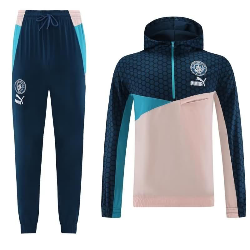 Thailand Quality(AAA) 23/24 Manchester City Pink Soccer Tracksuit