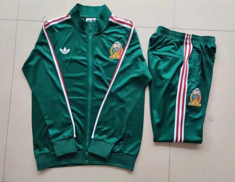 Thailand Quality(AAA) 2023 Mexico Green Soccer Tracksuit 02