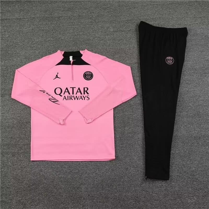 Thailand Quality(AAA) 23/24 Paris St Germain Pink Soccer Tracksuit