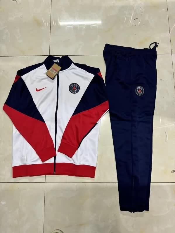 Thailand Quality(AAA) 23/24 Paris St Germain White Soccer Tracksuit