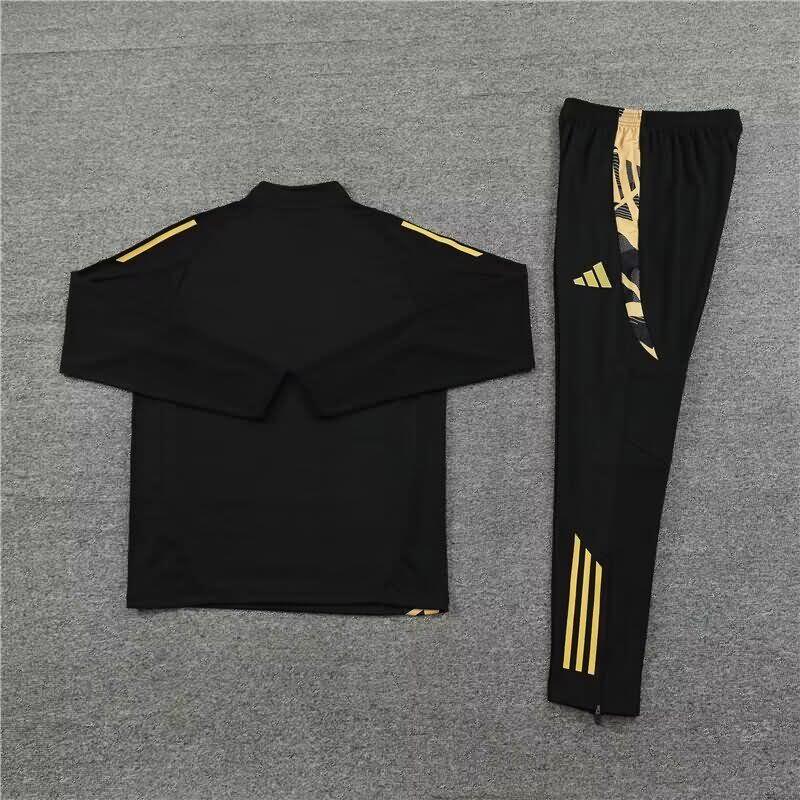 Thailand Quality(AAA) 23/24 Real Madrid Black Soccer Tracksuit 05