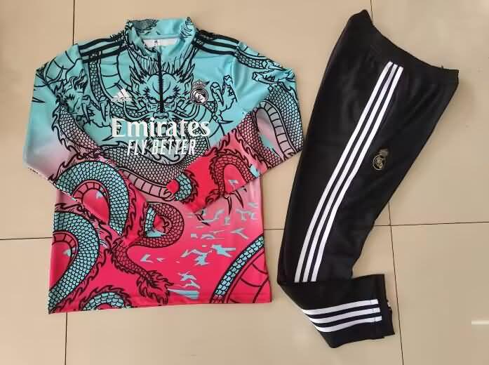 Thailand Quality(AAA) 23/24 Real Madrid Colorful Soccer Tracksuit