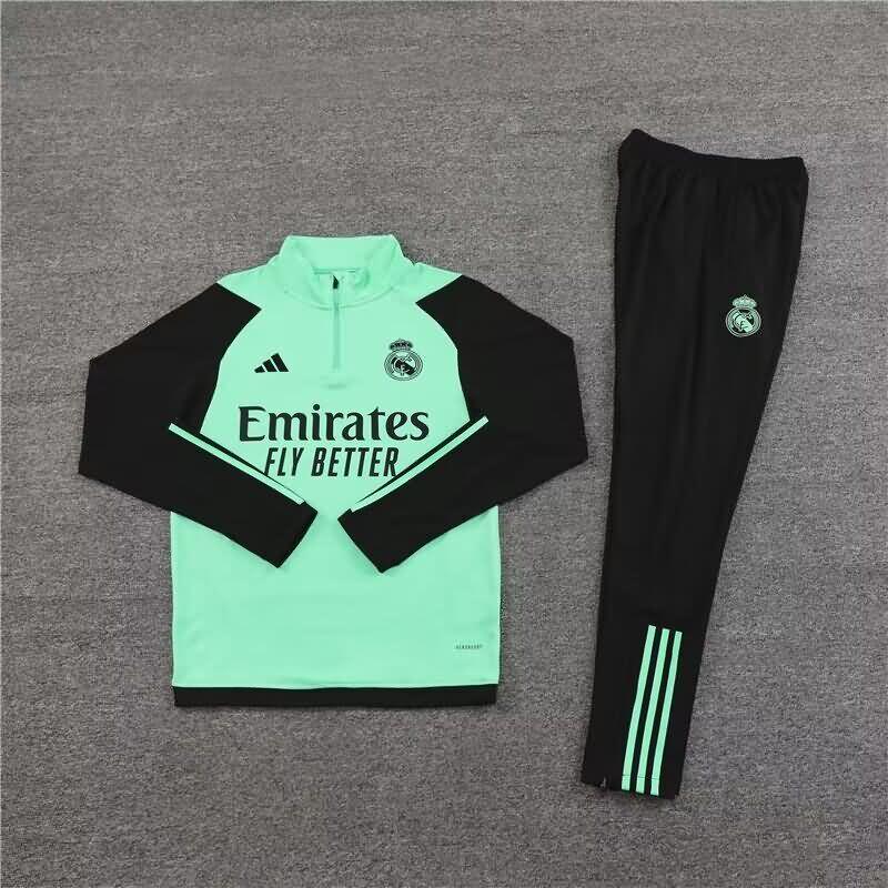 Thailand Quality(AAA) 23/24 Real Madrid Green Soccer Tracksuit