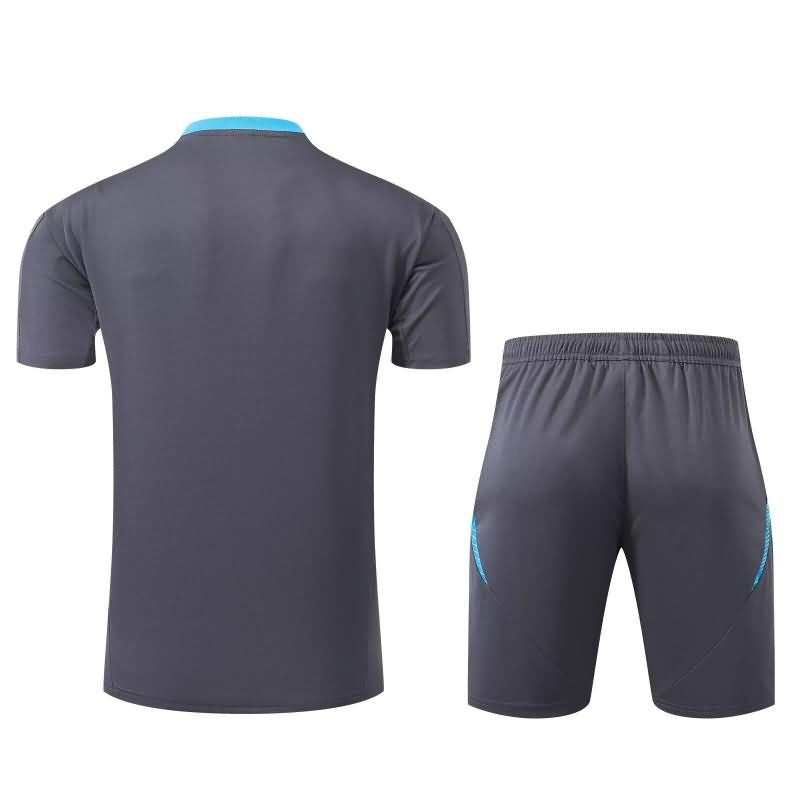 Thailand Quality(AAA) 2024 Argentina Grey Soccer Training Sets