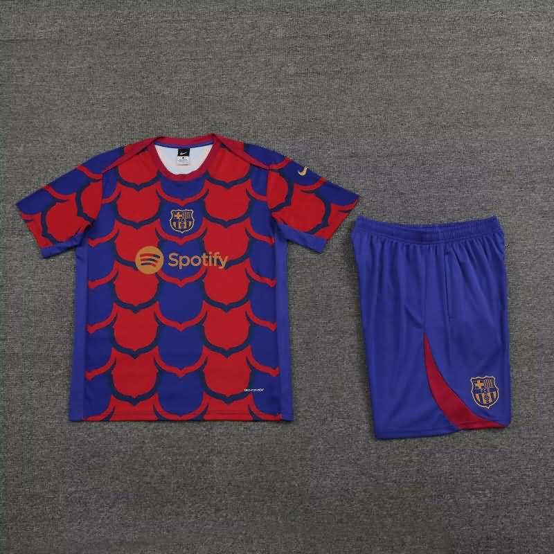 Thailand Quality(AAA) 23/24 Barcelona Red Blue Soccer Training Sets 04